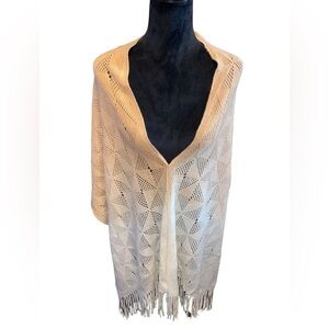 Kendall & James Multi Function Ombré Knit Crochet Poncho O/S- NWT